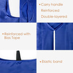 BeeGreen Blue Reusable Grocery Bags Wholesale Blue Reusable Kitchen Bags Bulk Foldable-Machine Washable with Zipper Storage Pouch 10 Packs