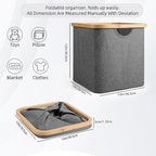 Cube Storage Bin 12 Inch -2 Pack,Collapsible Cube Storage Organizer with Handles,Fabric Storage Bins for Cubes Storages,Squar