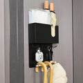 Magnetic Key Holder & Umbrella Holder for Wall, Multi-Functional Entryway Shelf for Tissues. Sturdy Hooks for Keys, Bags. Spa