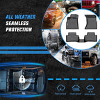 Nilight TPE Floor Mats for Audi Q5 / SQ5 2018 2019 2020 2021 2022 2023,All Weather Custom Fit Heavy Duty Floor Liners
