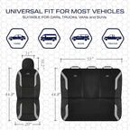 Skechers Memory Foam Car Seat Covers, Air Cool Mesh Thick Seat Covers, Car Seat Full Sets, Airbag Compatible, Automotive Comf