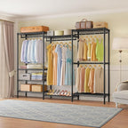 VIPEK V5 Plus Large Portable Closet Rack Freestanding Wardrobe Closet, Multi-Functional Clothes Rack Heavy Duty Metal Clothin