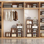 AWTATOS Closet Organizer 8 Cube Storage Shelves Clothes Organizers Closet Storage Stackable Cubby Shelving for Closet Bedroom