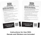 STICKER SHIELD - Windshield Sticker Applicator for Easy Application, Removal and Re-Application from Car to Car - 4 inch x 6 