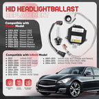 28474-8991 Xenon HID Headlight Ballast Control Unit with Igniter & D2S Bulb - HID Headlight Kit Compatible with Nissan Altima