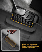 All Weather Floor Mats for Ford F150/Ford Bronco 1980-1996, F-250/F350 1980-1997 Classic Ford Truck Accessories 1980-1986 1987 1988 1989 1990 1991 1992-1996 Waterproof Nonslip TPE Liner Cover Black