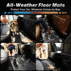 OEDRO Floor Mats & Cargo Mat Fit for Chrysler Pacifica 2017-2025 2026(No Hybrid Models), 7 and 8 Passenger Model, 2020-2025 Voyager Custom All-Weather Protection Full Set TPE Floor Liners