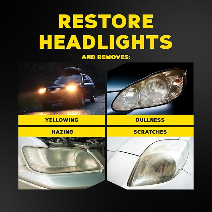 Meguiar's Ultimate Headlight Restoration Kit - The Perfect Headlight Repair Kit to Remove Yellowing and Cloudiness from Headl