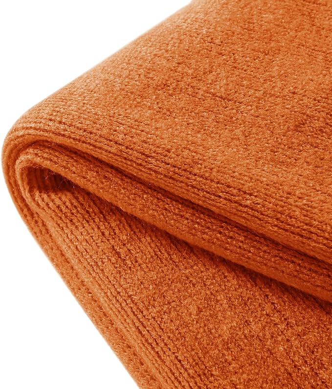 Homiest Decorative Knitted Throw Blanket with Fringe, Lightweight & Soft Acrylic Knit Blanket Tassel for Couch, Sofa, Bed (Da