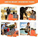 8-Piece Compression Packing Cubes for Travel, Bright & Lightweight Luggage Organizer System for Outdoor Travel & Adventure, S