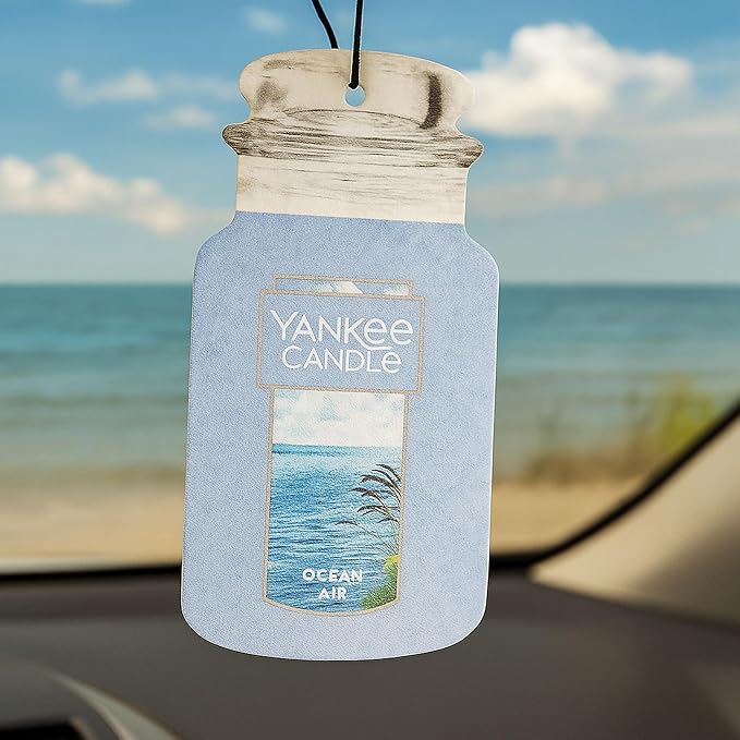 Yankee Candle Paper Car Jar, Ocean Air, 1 CT (Pack of 6)