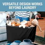CleverMade Collapsible Laundry Basket 2 Pack – 60L (16 Gal) Foldable Clothes Hamper with Reinforced Handles, Space Saving Fab