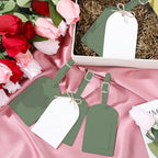 Amylove 48 Sets Leather Luggage Tags Bulk Wedding Favors Luggage Tags for Guests Bridal Gifts Wedding Bridal Shower Gift PU L