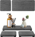 3PCS Water Absorbing Stone Tray, Fast Drying Stone Sink Tray, Stones Soap Trays, Water Absorbent Diatomite Trays, Diatomite C