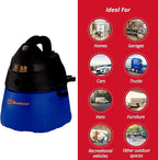 Koblenz WD-353L Portable Wet-Dry Vacuum Cleaner, 3 Gallon Tank, 2.0 HP Vacuum Cleaner with Several Accessories, 5 Year Warran