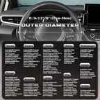 SEG Direct Steering Wheel Cover 14.5-15 inch (37-39 cm) Medium Size, Microfiber Leather, Non-Slip Comfortable Grip, Fits Cars