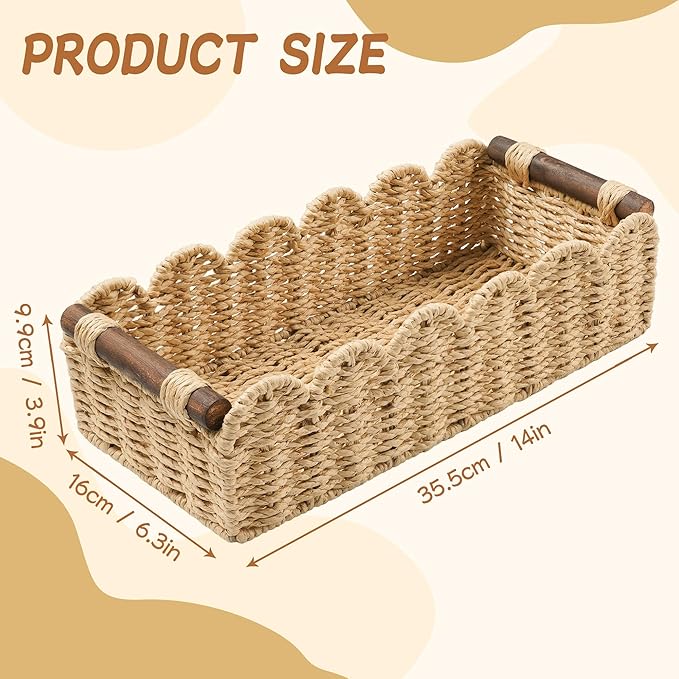 Toilet Paper Storage Basket Bathroom Counter Organizer Wicker Baskets for Organizing Cute Basket for Apartment Bedroom Nurser