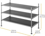 Whitmor 3 Tier Closet Storage Shelves - Shoe Rack and Home Organizer