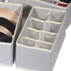 TENABORT 12 Pack Foldable Drawer Organizer Dividers Cloth Storage Box Closet Dresser Organizer Cube Fabric Containers Basket 