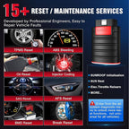 KINGBOLEN Ediag OBD2 Scanner Bluetooth, Bidirectional Scanner All System Diagnostic Tool for iOS & Android, Active Test,15+