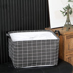 Hinwo 2-Pack Large Canvas Fabric Storage Basket with Handles, 33L/8.6-Gal Rectangle Bin, Collapsible Storage Box, Clothes, To