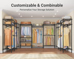 VIPEK V5 Plus Large Portable Closet Rack Freestanding Wardrobe Closet, Multi-Functional Clothes Rack Heavy Duty Metal Clothin