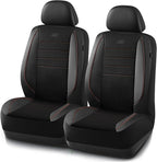 Skechers Air-Cooled Memory Foam Seat Covers,Mesh Thick Car Seat Covers,Piping Leather Car Seat Covers Front Seats,Airbag Comp