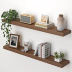 Heimlove 36 Inch Floating Shelves for Wall,Mounted Storage & Display Shelves for Bedroom,Living Room,Kitchen,Office,Set of 2,