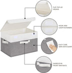 GRANNY SAYS Fabric Storage Boxes, Memory Keepsake Box, Large Storage Bins with Lids, Closet Organizers, Toy Box, Storage Bask
