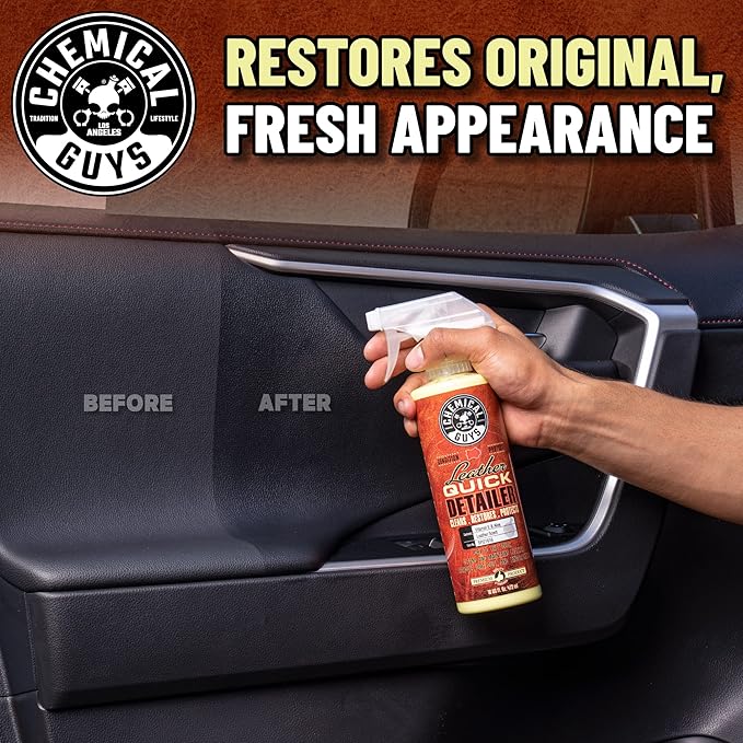 Chemical Guys SPI21616 Leather Quick Detailer for Car Interiors, Furniture, Apparel, Shoes, Sneakers, Boots, and More (Works 