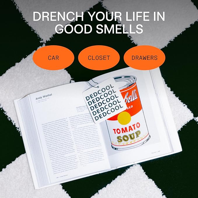 DedCool Air Freshener | Red Dakota | Hanging Odor Eliminator for Cars, Closets & Drawers | Clementine, Gardenia, Woods, Amber