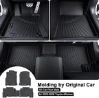 TPE Floor Mats for 2003-2009 Toyota 4Runner All Weather Car Floor Liners Fit 2003-2009 Toyota 4Runner Accessories Black