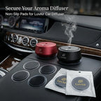 LuvAir Non Slip Pad for Car Dashboard – 4 Pack Anti Slip Grip Pads for Car Aroma Diffuser, Phone, GPS & Small Devices, Reusab