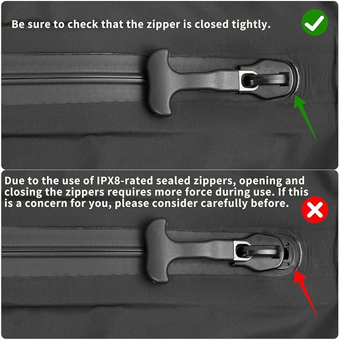 Vacuum Bag for Travel, Professional IPX8 Waterproof Reusable Vacuum Compression Bags for Travel Suitcases, Durable Space Save
