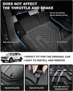 Powerty Floor Mats & Cargo Liner for 2023-2025 Kia Sportage (Not for Hybrid) Accessories Floor Mats 2 Row Liner Set All Weather TPE 3D Floor Liners&Rear Cargo Mat