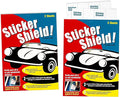 STICKER SHIELD - Windshield Sticker Applicator for Easy Application, Removal and Re-Application from Car to Car - 4 inch x 6 
