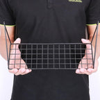Kaforise Hanging Straight Shelf for Wire Wall Grid Panel, Small Wire Wall Organizer and Display Shelf, Size 11.8" X 4.3",Blac
