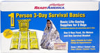 Ready America The Survival Box, 1-Person, 3-Day Emergency Kit Includes 5 Year Emergency Food, Water, Emergency Blanket Portab