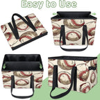 Reusable Grocery Bags Heavy Duty Shopping Bags Foldable Large Tote Bags with Long Handles & Hard Bottom