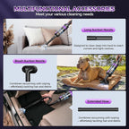 Handheld Vacuum Cordless Rechargeable 2-Speed Modes| 3-in-1 Portable Cordless Vacuum Cleaner with Charging Dock, for Car Home