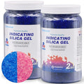 Silica Gel 4 LBS, Indicating Silica Gel (Blue to Pink), Reusable Silica Gel Desiccant Dehumidifier