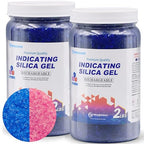 Silica Gel 4 LBS, Indicating Silica Gel (Blue to Pink), Reusable Silica Gel Desiccant Dehumidifier