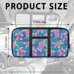 Car Sun Visor Organizer Sea Turtle Sun Visor Organizer with Big Zipper Pocket Easy to Store and Install Universal Size Fit for Most Cars SUV