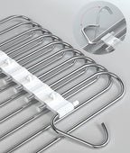 9 Layers Pants Hangers Space Saving, 2 Pack Multifunctional Pant Rack Stainless Steel Closet Organizer for Pants Jeans Leggin