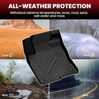LASFIT Floor Mats & Trunk Mat for 11th Gen Honda Civic Hatchback(Not for Hybrid) 2026 2025 2024 2023 2022, All Weather Custom Fit TPE Car Floor Liners,1st & 2nd Row & Trunk Liner (Fit with Subwoofer)
