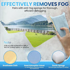 Glass Anti Fog Spray for Car Windshield - Windows Defogger Instantly Prevents Fog on Glasses, Car Windows & Mirrors - Streak-