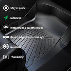 Trunk Mat & Backrest Mat for 2025 Murano TPE All Weather Protection Cargo Liner with Velcro Rear Seats Backrest
