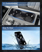 Cup Holder Inserts for Ford Explorer 2020-2024 Accessories, Non-Slip TPE Center Console Cup Holder Protector Organizer for Explorer Interior Accessories