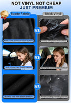 ZATOOTO Suede Car Window Shades 4PCS - Car Window Covers for Ultimate Privacy, UV Protection, and Heat Insulation, Side Window Sun Shade Perfect for Camping, Travel, Baby Safety, and Daily Use