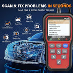 BluSon YM319 OBD2 Scanner Diagnostic Tool with Battery Tester, Check Engine Fault Code Reader with Live Data, Cloud Printing,